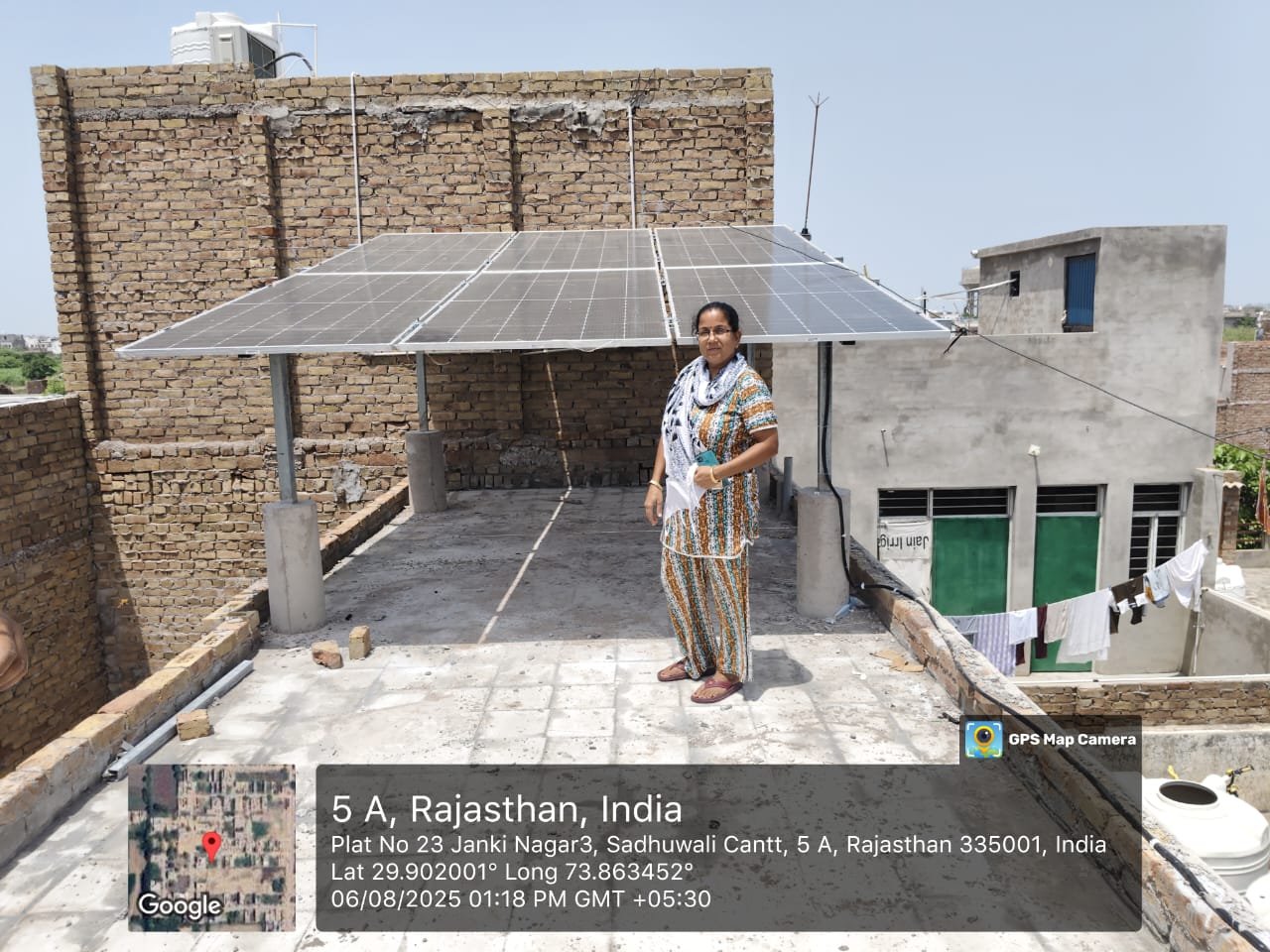 Installation at 5 A, Rajasthan, India