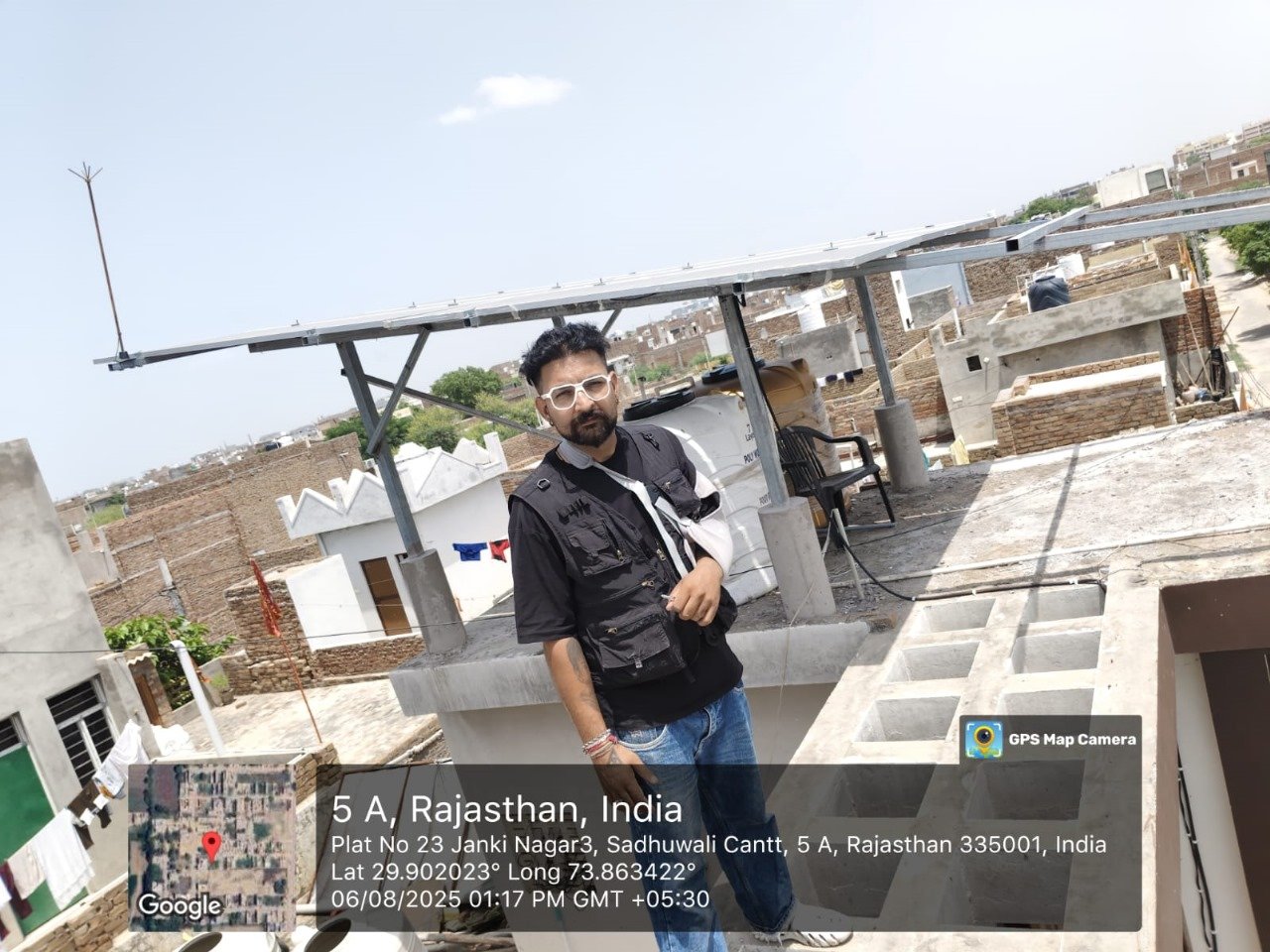 Installation at 5 A, Rajasthan, India