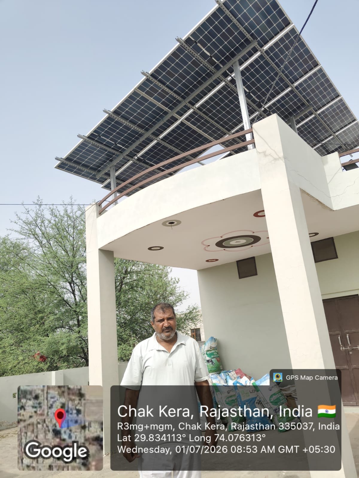 Installation at Chak Kera, Rajasthan, India