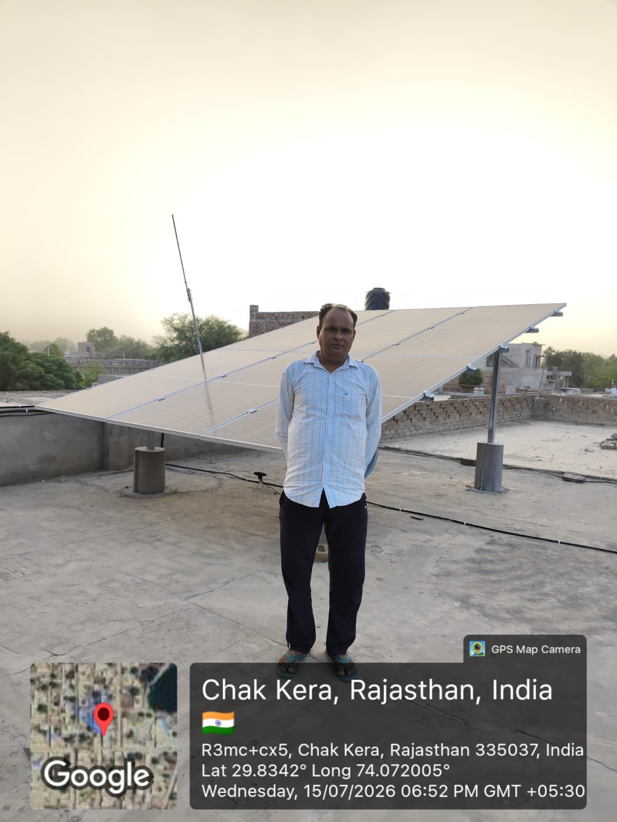 Installation at Chak Kera, Rajasthan, India