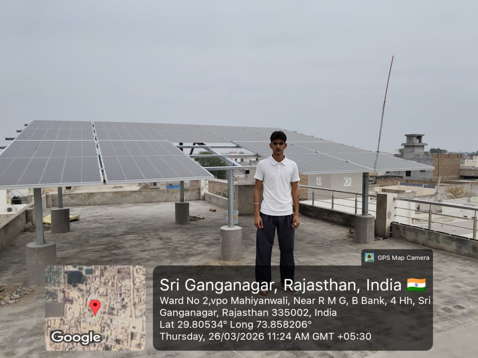 Installation at Ward 2, VPO Mahiyawali, Sri Ganganagar, Rajasthan, India