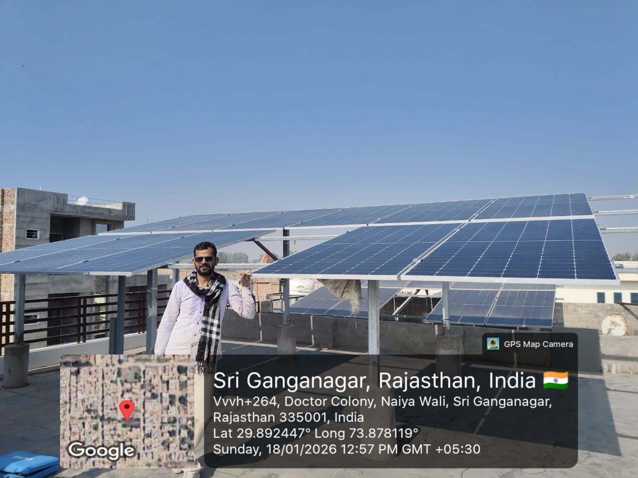Installation at Sri Ganganagar, Rajasthan, India