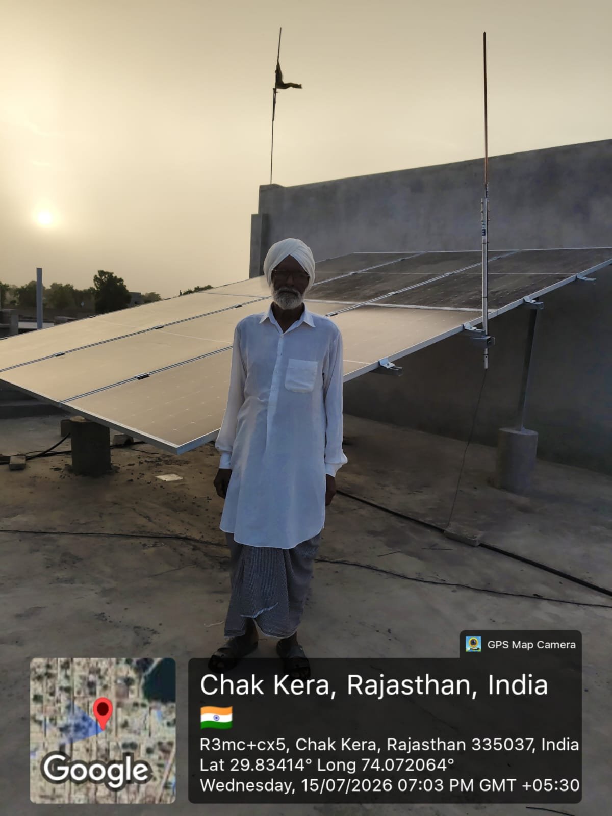 Installation at Chak Kera, Rajasthan, India